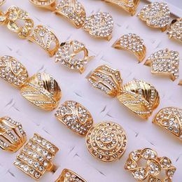 Wedding Rings Mix 100pcs/Lot Wholesale Luxury Rings for Women Brand in Boho Style Party Jewellery Accessories Charm Men Proposal Love Gift 230713