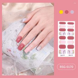 Nail Stickers 2023 Arrival 3D Decoration For Gel Nails Sticker Full Beauty Self-Adhesive Japanese Korean Set UV Lamp