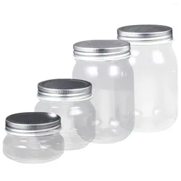 Storage Bottles Glass Bottle Multi-use Jam Jars Mason Clear Sealing Small Honey Lid