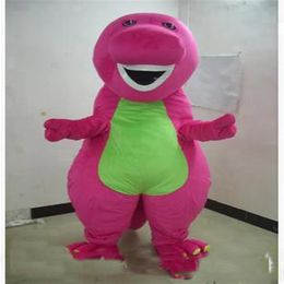 2018 Discount factory Profession Barney Dinosaur Mascot Costumes Halloween Cartoon Adult Size Fancy Dress194k