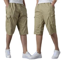 Men's Shorts Arrival Fashion Men Thin Cotton Extra Large Summer Multi Pocket Loose Casual Elastic Waist Plus Size L-3XL4XL5XL6XL