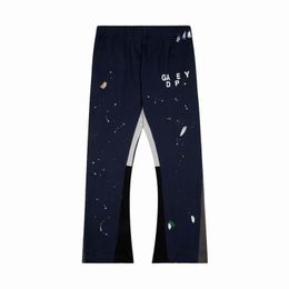 Mens Pants Galleryes Dept Depts Womens Sweatpants Speckled Letter Print Mans Couple Loose Versatile Casual Pant Fashion Sweat Pants Kcsi