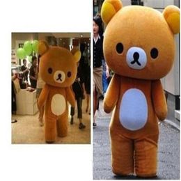 2018 High quality custom Rilakkuma bear mascot costume clothes 281j