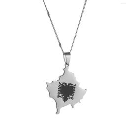 Pendant Necklaces Gold Color Kosovo Maps Necklace For Women Jewelry Map Of Kosoves Jewellery