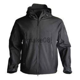 Men's Jackets Men's Jacket Soft Shell Shark Skin Fleece Waterproof Windproof Windbreaker Tactical Coat for Hiking Camping Hunting Thermal Male J230713