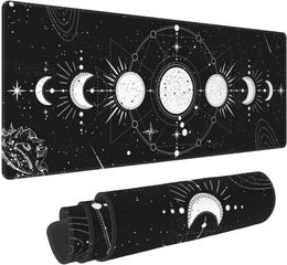 Dreamcatcher Moon Gaming Mouse Pad XL Large Non Slip Rubber Mousepad Stitched Edges Desk Pad Long Extended Mice Pad 31.5X11.8 In