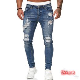 Mens Jeans Casual Pants Ripped Spring And Autumn Sports Pocket Straight Street Run Soft Denim Neutral Slow 230712