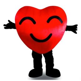 Halloween Red Heart Mascot Costume High quality Cartoon theme character Carnival Unisex Adults Size Christmas Birthday Party Outdoor Outfit