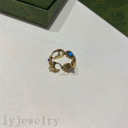 Plated gold ring for women fashion mens ring vintage style flower moissanite daisy bague designer jewelry plated gold rings iced out commemorative ZB038 C23