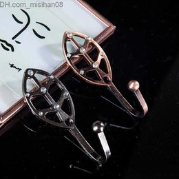 Curtain Poles QGVlish 2PCS Diomand wall hanging hanger coat hanger buckle type brass brush hook type curtain rack accessories Z230713