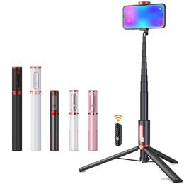 Selfie Monopods 81cm/150cm Wireless Selfie Stick Tripod with Remote Mini Phone Tripod Extendable Portable Phone Stand Holder for IOS Android New R230713