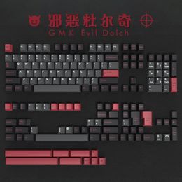 Keyboards 172Keys Double S GMK Evil Dolch Keycaps Cherry Profile ABS Mechanical Keyboard Keycap For MX Switch ISO Enter 61 87 104 980 230712