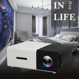 LJD-YG300 Projector 480*272P Physical Resolution 600 Lumens High Brightness Silent Fan