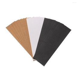 Jewellery Pouches 10Pcs 6.5x24.5cm Kraft Paper Earrings Display Stands Holders Cards Making DIY Gift Cardboard Supplies Tags Wholesale