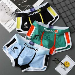 Underpants Men Panties Cotton Underwear Boxers Cueca Mens Fashion Printed Breathable Boxer Shorts Trendy Youth Personality Underpants Homme J230713