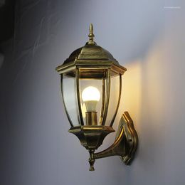 Wall Lamps Nordic Design Modern Copper Lamp Outdoor Waterproof Villa Garden Living Room Corridor Bedroom Bedside Decoration Lighting