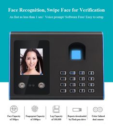 Recognition System Biometric Fingerprint Face Time Attendance Machine Device 230712