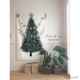 Tapestries Christmas Tree Tapestry New Year Decoration Wall Hanging Tapestry Carpet Xmas Home Deocr Yoga Pad Bedspread Beach Mat Gift R230713