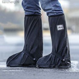 Waterproof rain boots for men and women non-slip thick wear-resistant rain shoes for cycling L230620