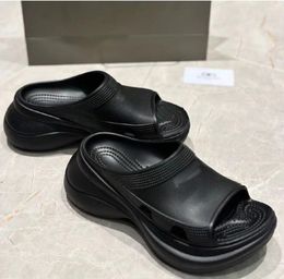 Designer Sandal Ladies Wedge Flip Flops Open Toe Platform Women Black Summer Brand Comfortable summer walking outdoor Fashionable toe with box