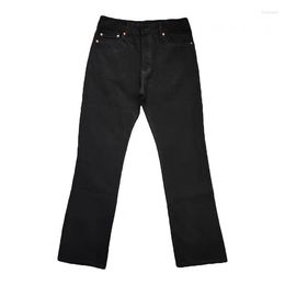 Men's Jeans 2023 Brand Classic Vujade Kenijima Chemist Black As Show Bone Cotton Denim Pants Comfort Casual S-L 140