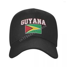 Ball Caps Baseball Cap Guyana Flag Guyanais Fans Country Map Wild Sun Shade Peaked Adjustable Outdoor For Men Women