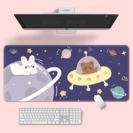 Ins Cartoon Large Mousepad kawaii Desktop Game Mouse Pad Cute PC Computer Keyboard Table Mat Wrist Rest Mouse Mat Organizer