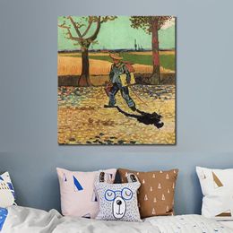 Fine Art Canvas Painting Selfportrait on The Road to Tarascon Handcrafted Vincent Van Gogh Reproduction Artwork Home Decor