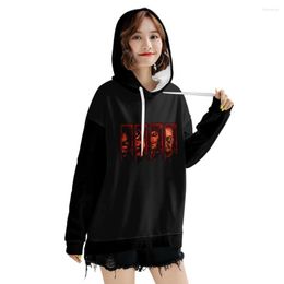 Women's Hoodies Aesthetic Hoodie Women Halloween Print Long-sleeved Tops Harajuku Sweatshirts Casual Pullover Lady Girls O-neck Clothing