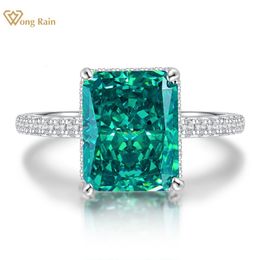 Wedding Rings Wong Rain 925 Sterling Silver Created Gemstone Birthstone Engagement Ring Fine Jewellery Wholesale FD26507658 230712
