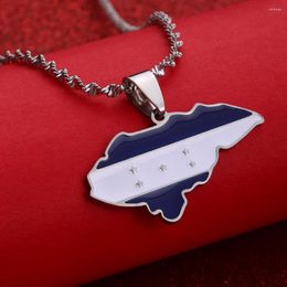 Pendant Necklaces Honduras Map Flag For Women Men Country Jewellery Patriotic Gifts