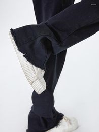 Women's Jeans Women Gothic Black Harajuku Streetwear Vintage High Waist Y2k Wide Leg Straight Baggy Denim Trousers Pants 2023
