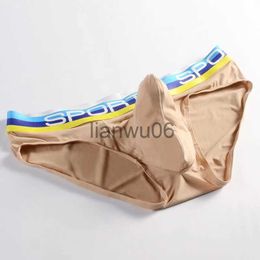 Underpants Elephant nose Sexy Men Underwear U Convex briefs pouch Breathable Mesh sexi shorts Male Underpants cueca Gay penis silk Summer J230713