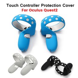 VR AR Accessorise Protection Cover For Meta Oculus Quest 2 VR Touch Controller Silicone Case Accessories Handle Skin 230712