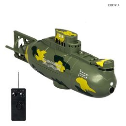 Electric/RC Boats ShenQiWei 3311M RC Submarine 6CH Speed Radio Remote Control Submarine Electric Mini RC Boat Kids Children Gift Toy 230713