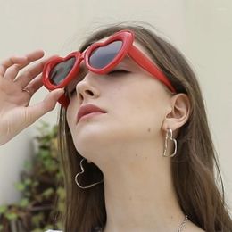 Sunglasses 2023 Fashion Cute Colour Heart-shaped Women Men Brand Funny Party Heart Sun Glasses Female Beach Shades Oculos