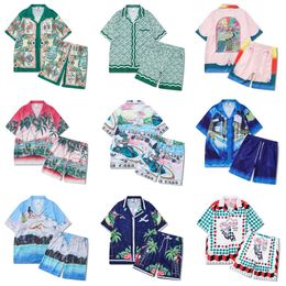 Men's Tracksuits CASA Multi Versions Pattern Printing Hawaii Style Beach Men 1 Short Set Hip Hop Casual Shirts Shortpant Women Suit 230713