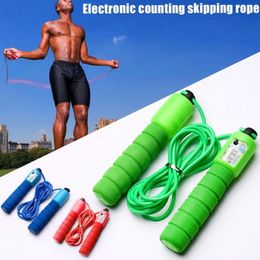 Jump Ropes Adjustable With Counter Sports Fitness Crossfit Fast Speed Counting Skip Rope Skipping Wire Calories Workout 230712