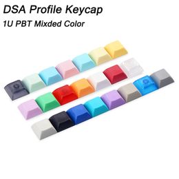 Keyboards DSA Profile PBT Keycap Blank 1U Mechanical Keyboard Custom Gamer Mx Switch For Cherry Gateron Kailh dsa Customised Gaming 230712