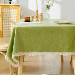 Table Cloth Ins Cotton Linen Tablecloth Washable Oil Resistant Waterproof And Scald Rectangular