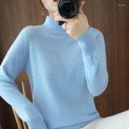 Women's Sweaters Cashmere Turtleneck Women Sweater Autumn Spring Base Warm All-match Knitted Pullover Jersey Pull Femme Hiver Jumper Dh754