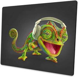 Mouse Pad with Personalised Chameleon Design Non-Slip Rubber Computer Mouse Pad for Kids Laptop Small Mouse Mat 9.5X7.9 Inch