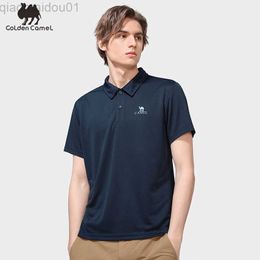 Men's T-Shirts Goldencamel Cotton Polo Shirts for Men Breathable Running T-shirts Fashion Short Sleeves Shirts Women Summer Casual Men Clothing L230713