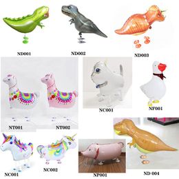 High Quality Dinosaure Balloon Helium Walking Pet Animal Foil Balloons With Large Size For Kids Birthday Party Supplies Gift