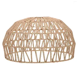 Pendant Lamps Lampshade Creative Light Cover Woven Restaurant Ceiling Rattan Hanging Retro Chimney