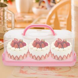 Plates Paper Cup Storage Bins Lid Bread Saver Container Airtight Cake Containers Box Pp Bride Carrier Handle