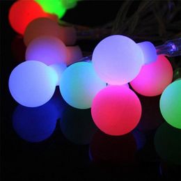 4M 28 LED RGB Garland String Fairy Ball Light For Wedding Christmas Holiday Decoration Lamp Festival Outdoor lights 220V EU Plug287r