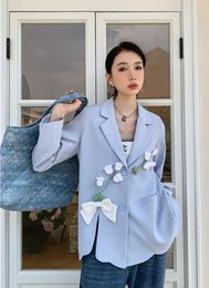 Women's Suits Korean Design Women Clothes Sweet Style Suit Streetwear Fashion Fall Winter Coat