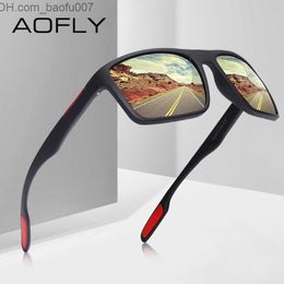 Sunglasses AOFLY DESIGN Ultralight TR90 Polarised Sunglasses for Men's Driving Shadow Men's Retro Sunglasses for Men's Spuare Glasses Gafas De Sol Z230719