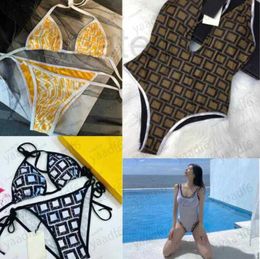 Women's Swimwear Designer 2023 Summer beach women swimsuit high-end luxury FF letter design sexy one-piece separate bikini water clothing multiple colors D1S9